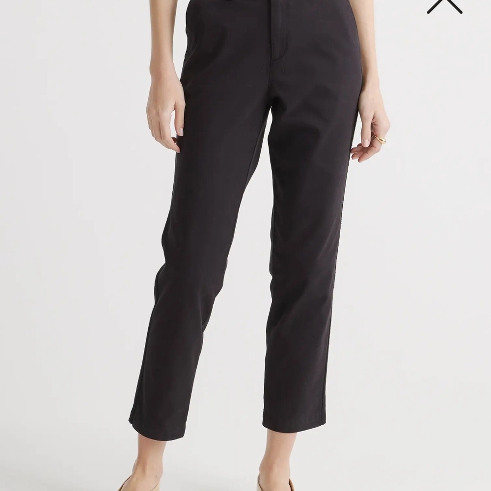 Stretch Cotton Twill Girlfriend Chino Pants